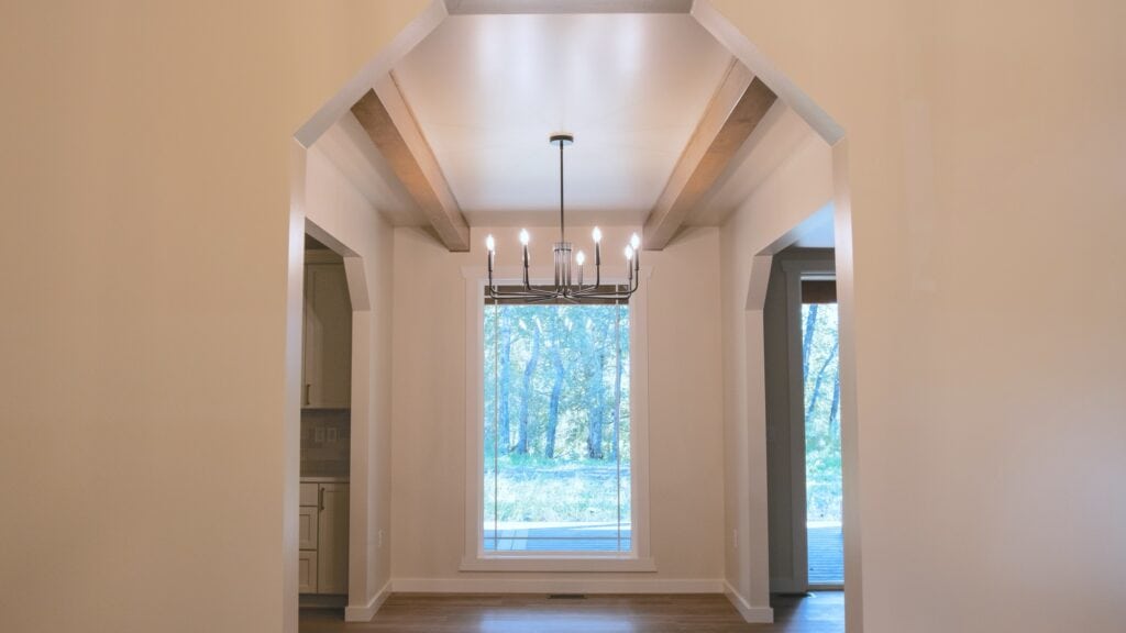Alpenglow Builders LLC - A high-end interior view of a luxury home built by Alpenglow Builders in Palmer, Alaska, showcasing modern design and natural.